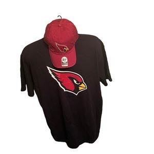 Arizona Cardinals SnapBack Hat and T-Shirt.